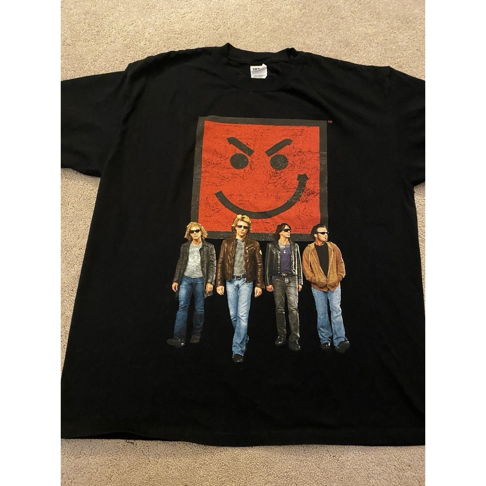 Vintage Bon Jovi Have A Nice Day World Tour 2006 Concert TShirt Black Size XL